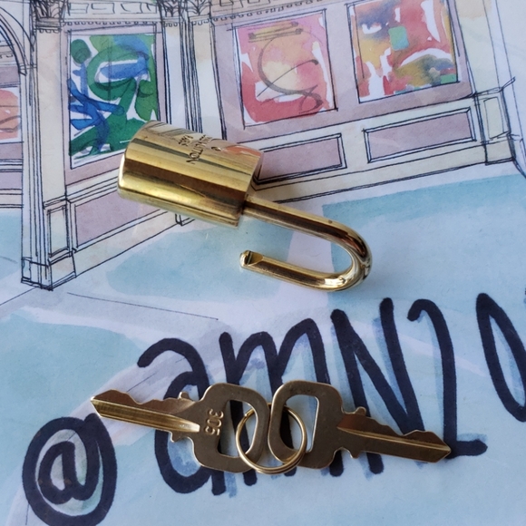 Louis Vuitton Lock & 2 Keys - LV Padlock - Picture 5 of 7